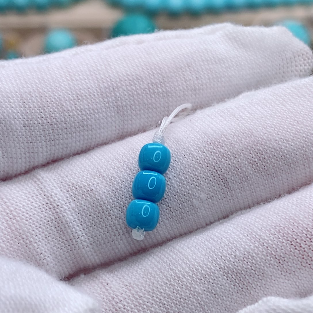 绿松石未镶嵌珠宝奇石4.6mm