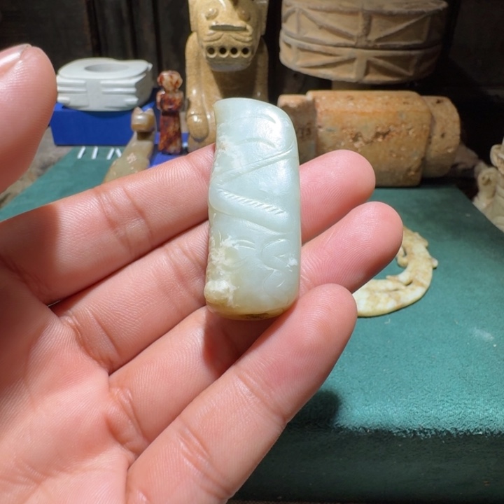 和田玉（糖玉）颈饰未镶嵌用****5