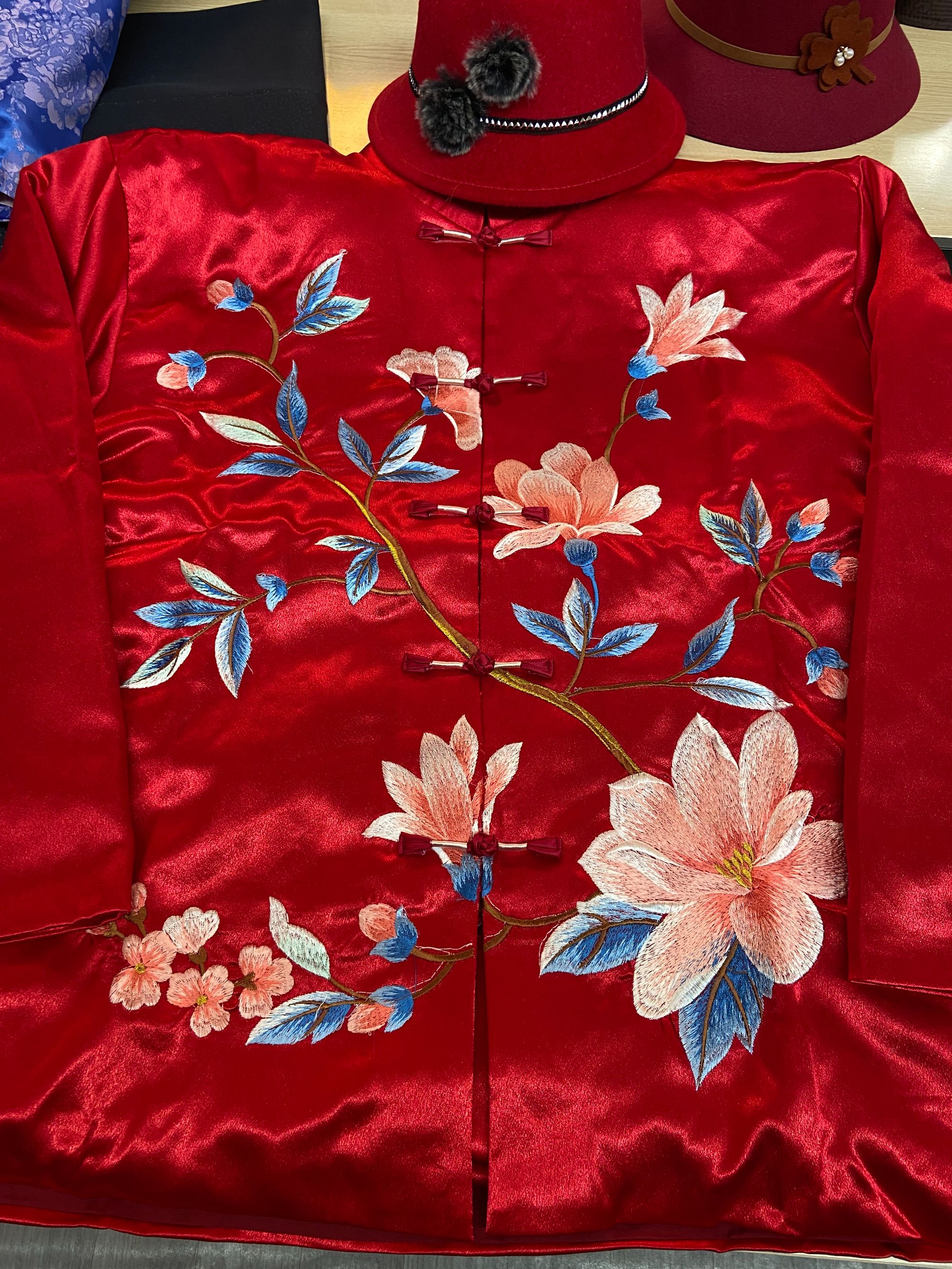 绣花真丝女装套装