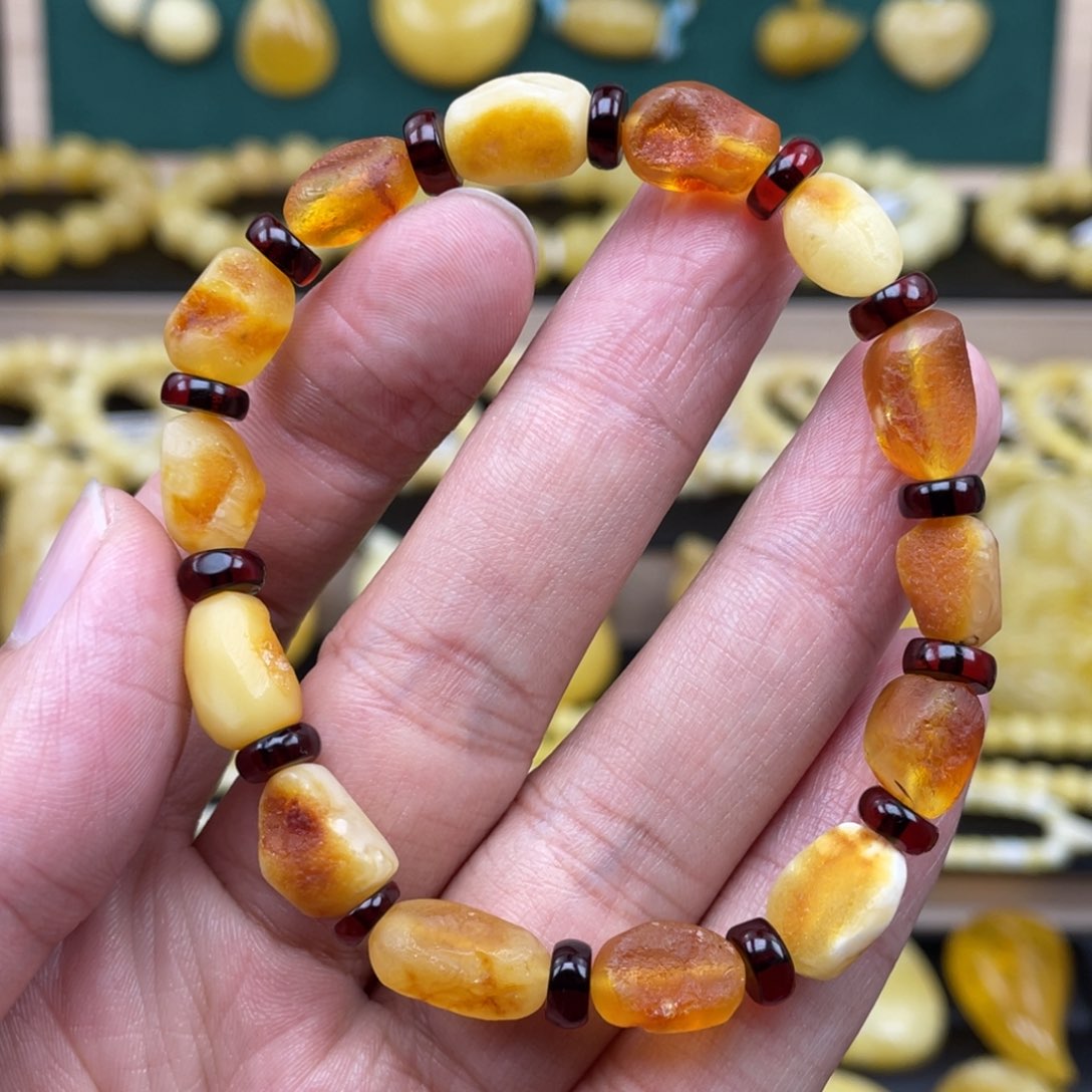 琥珀裸石未镶嵌琥珀蜜蜡