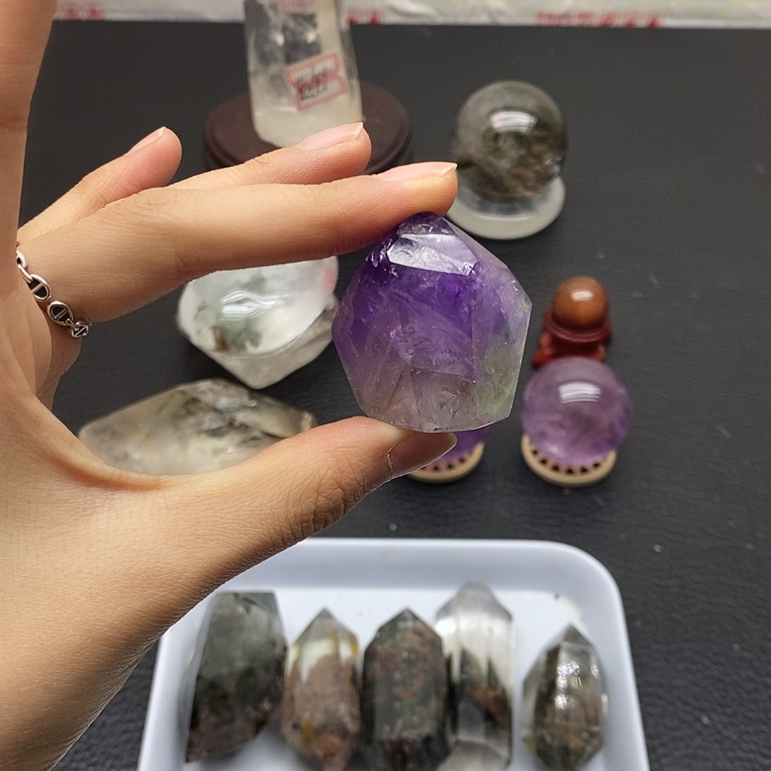 珠宝半成品水晶未镶嵌261水晶石