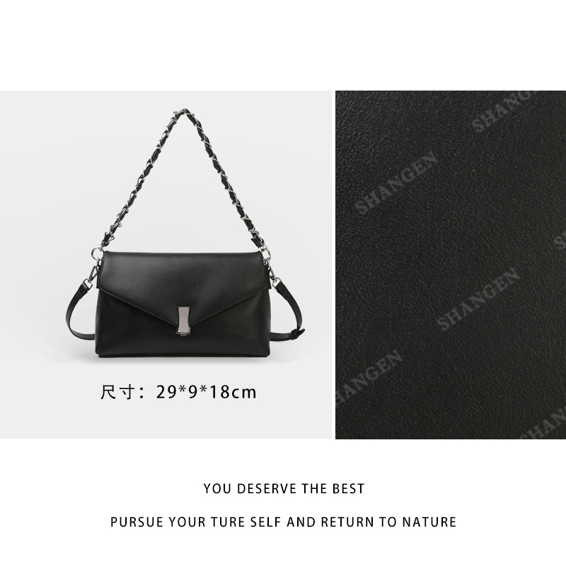 【尚恩CC】BF-66700-黑色-轻奢百搭手提腋下新款斜跨女包