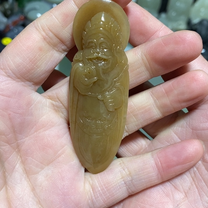 和田玉未镶嵌挂件