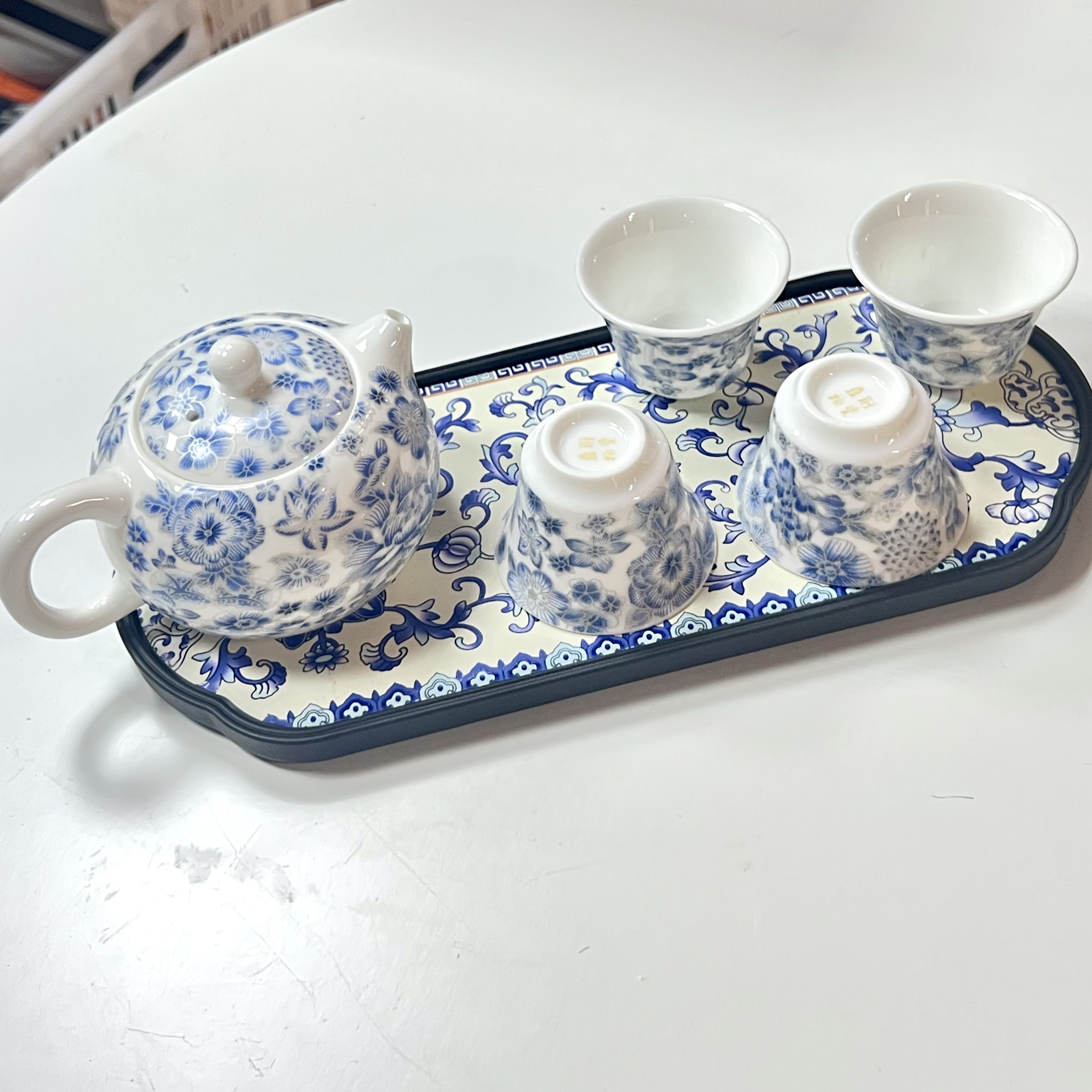 掐丝满花功夫茶具套装2025新款喝茶家用泡茶陶瓷茶壶ZH2473