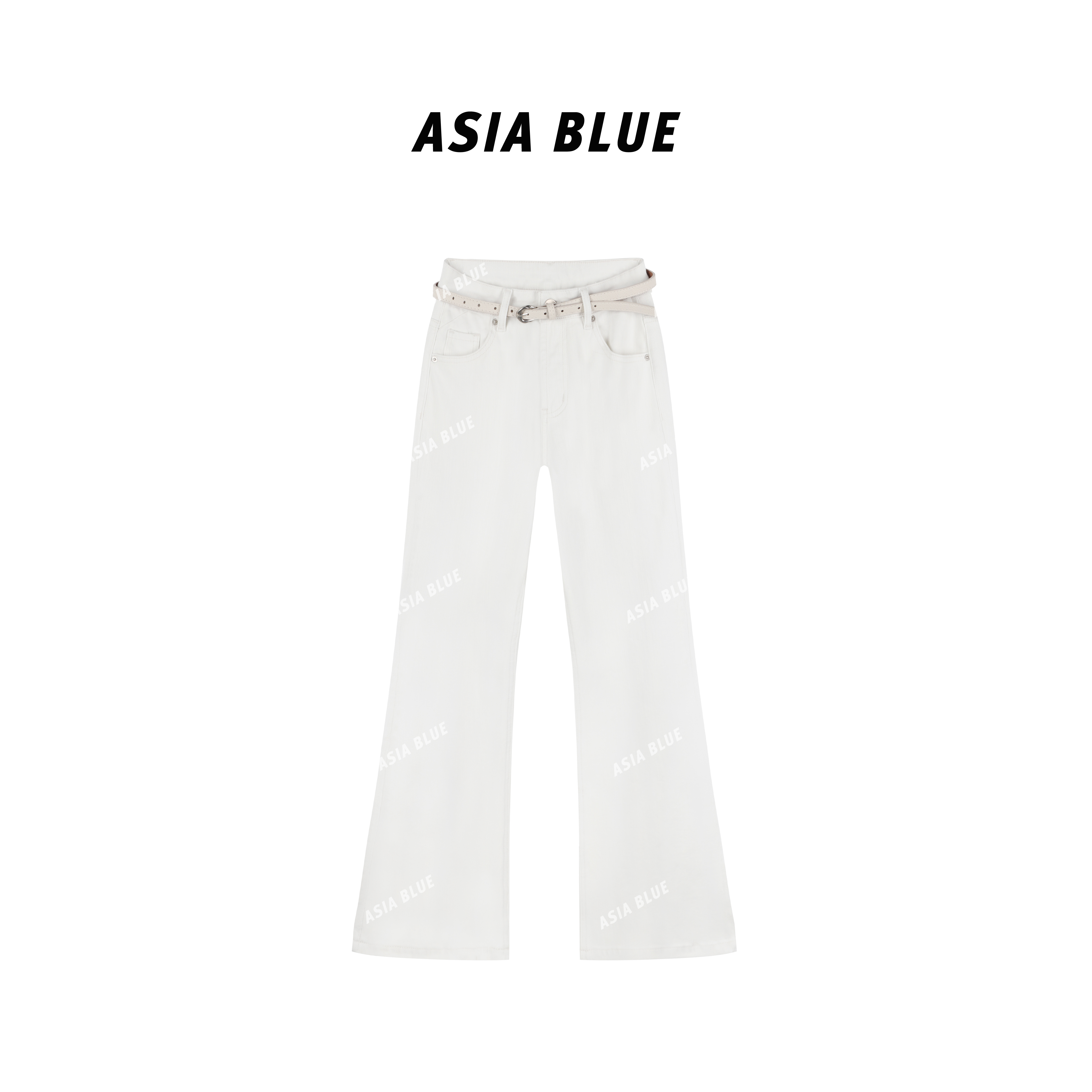 【ASIA BLUE】· 浮白 · 秋季微弹净版高级感百搭微喇牛仔裤YW30006