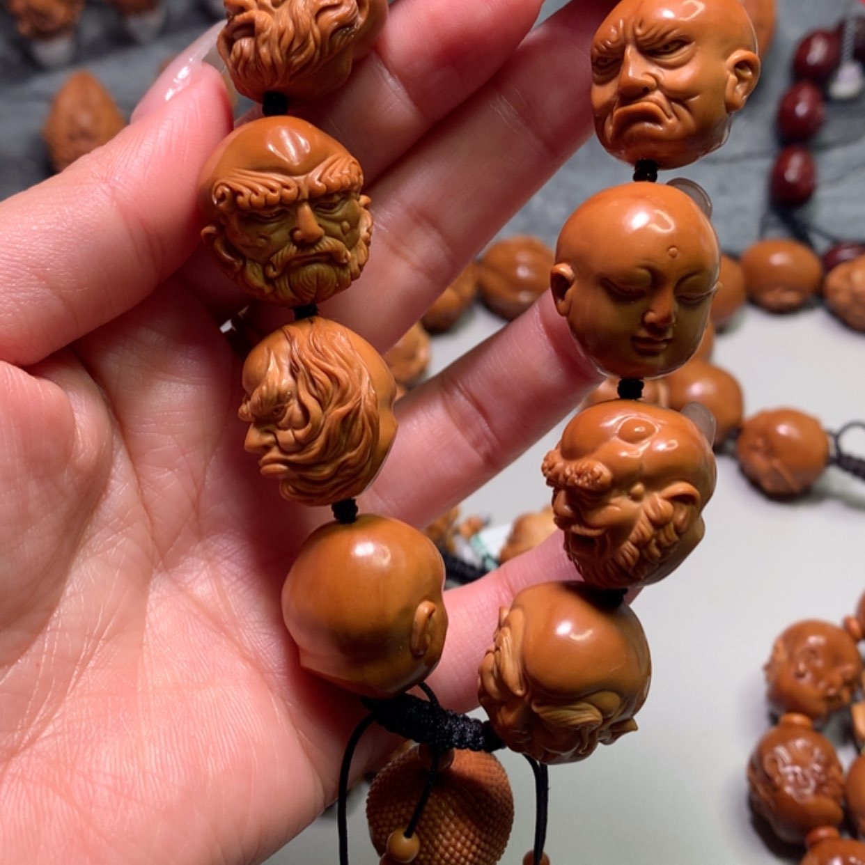 【闪购商品】橄榄核手串/手链白*小十大弟子