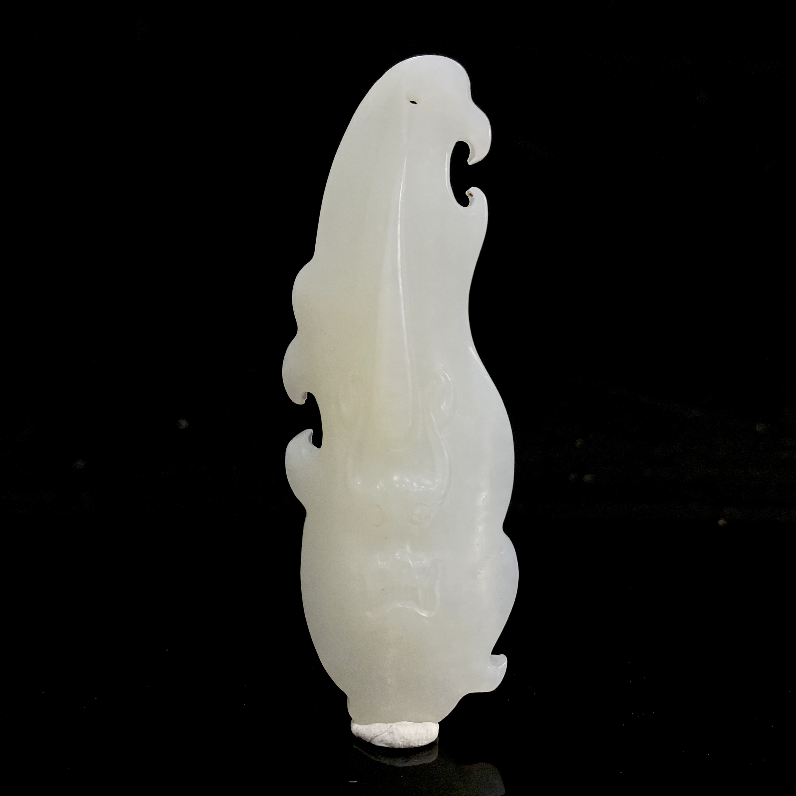 792137和田玉白玉貔貅吊坠 