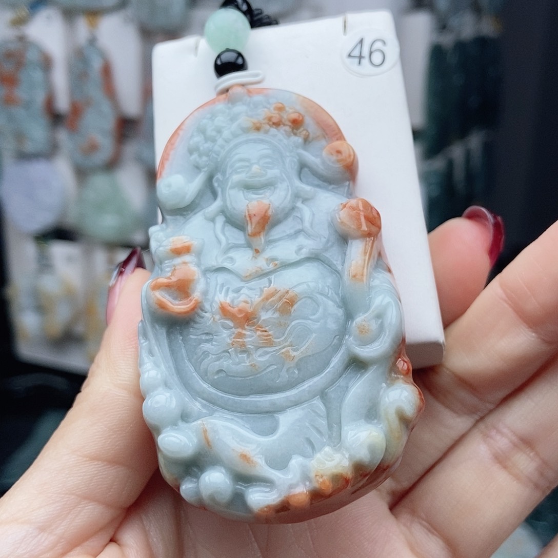 翡翠颈饰14K金镶嵌翡翠