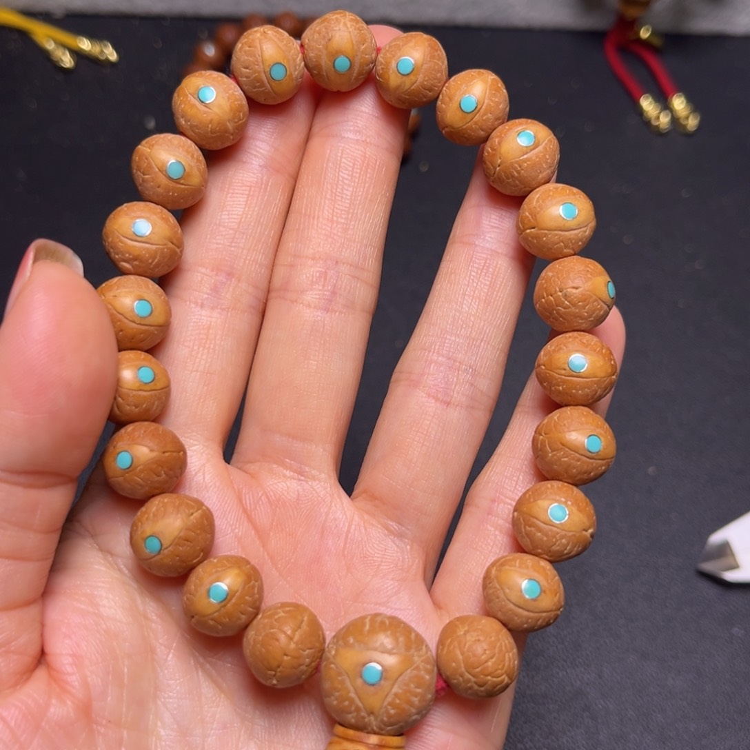 凤眼菩提吊坠12mm精品松丁手串