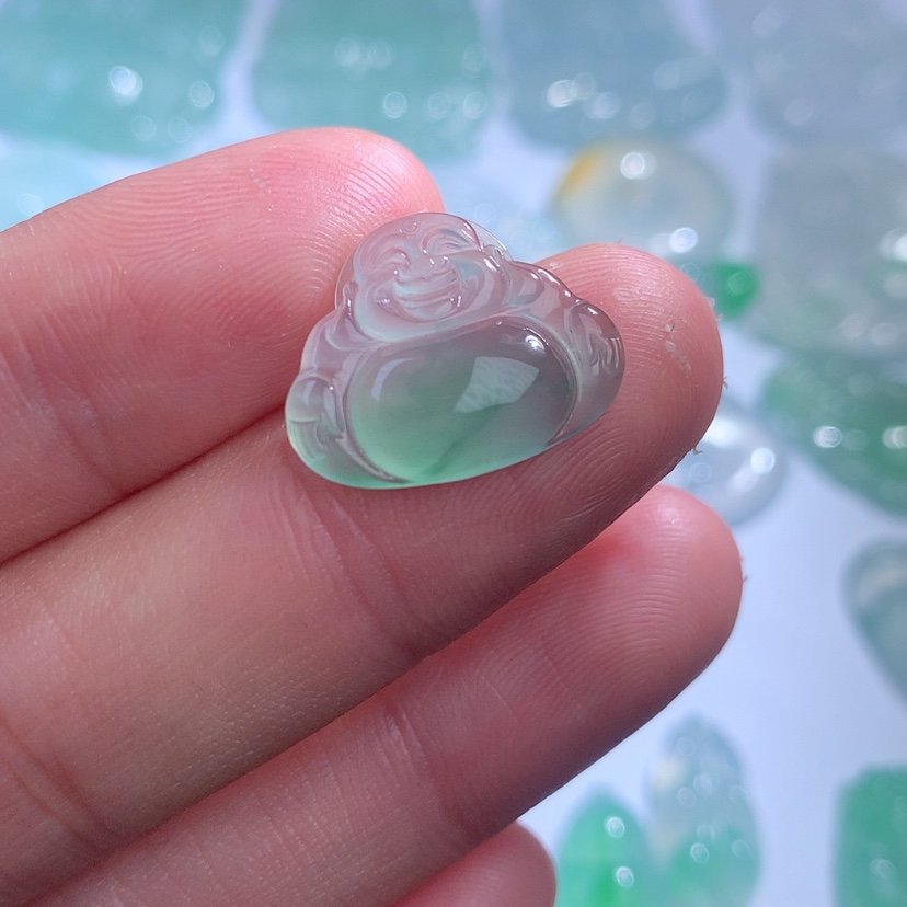 【闪购商品】翡翠颈饰未镶嵌喜*缅甸A货翡翠