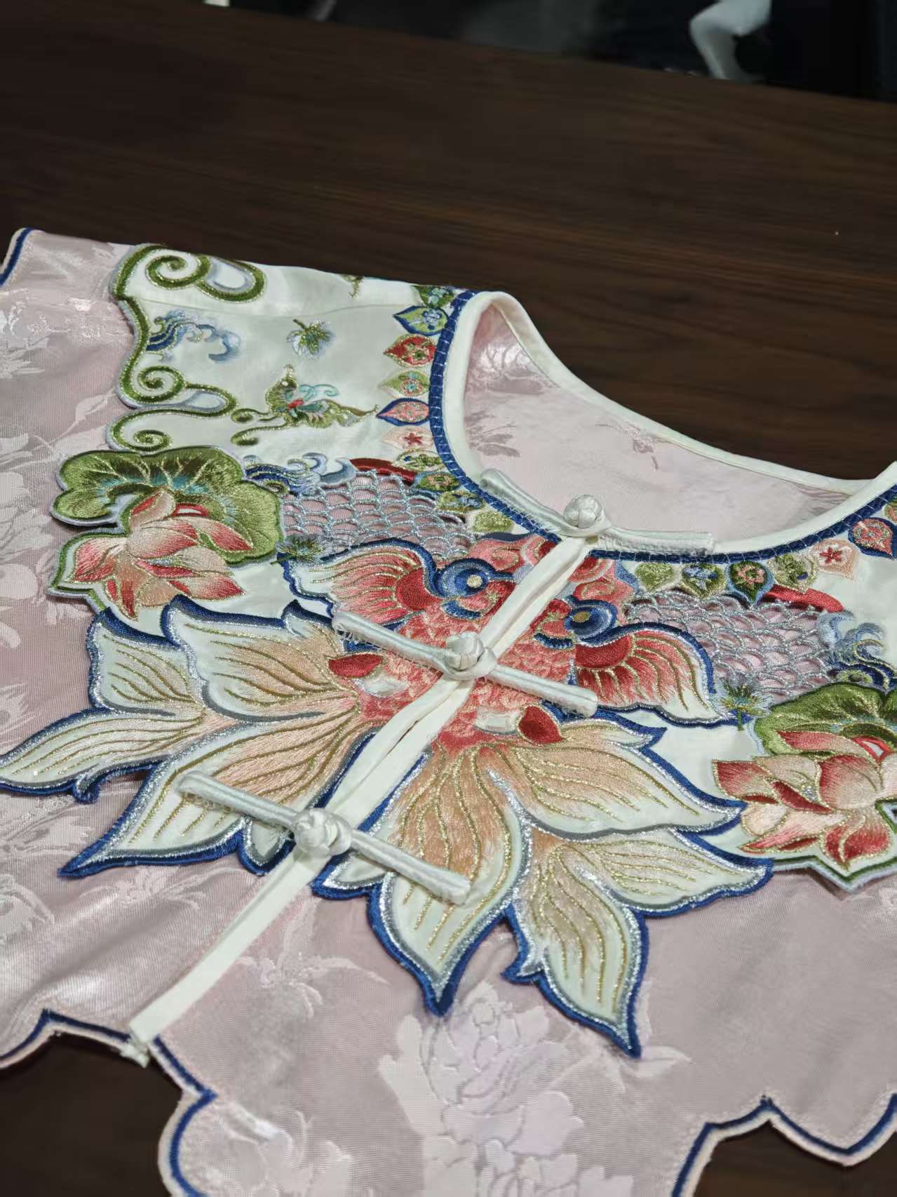 金鱼云肩盘扣披肩中式中国风百搭