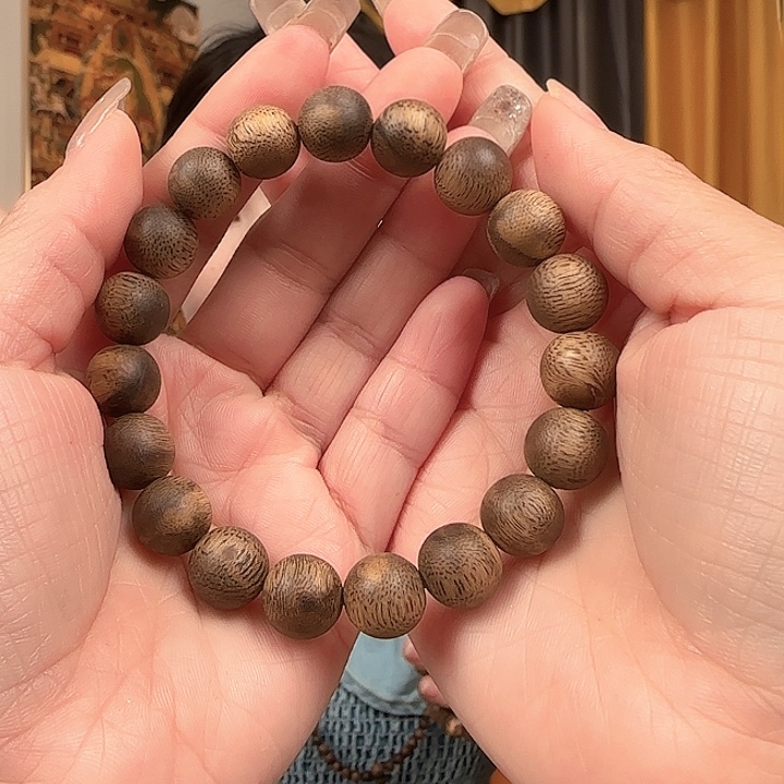 沉香手串1.1白棋单圈多样性发一
