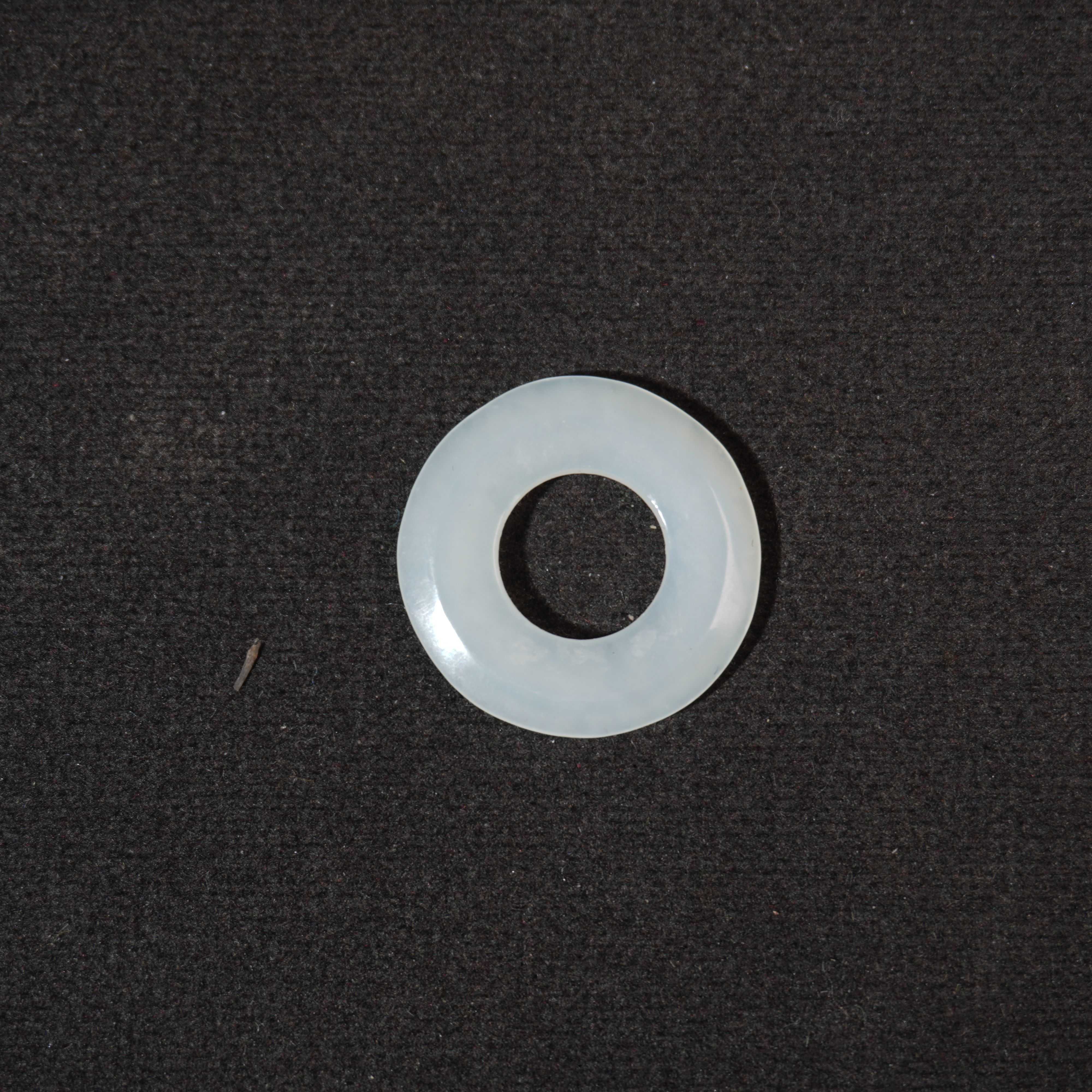 10SE378  清  和田玉素面玉环