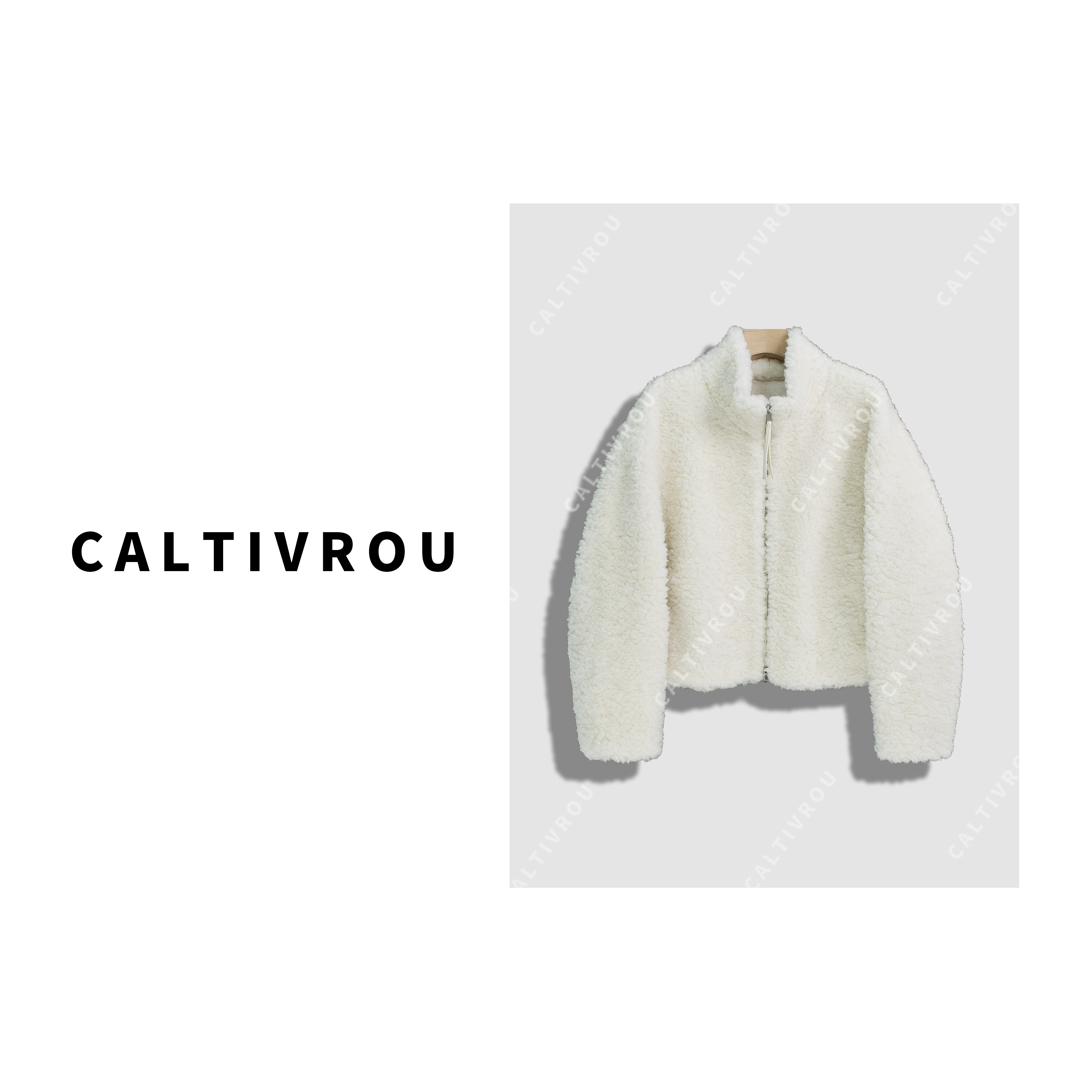 【媛媛】珍珠海棠~100%绵羊毛短外套女冬季加厚上衣Y14246