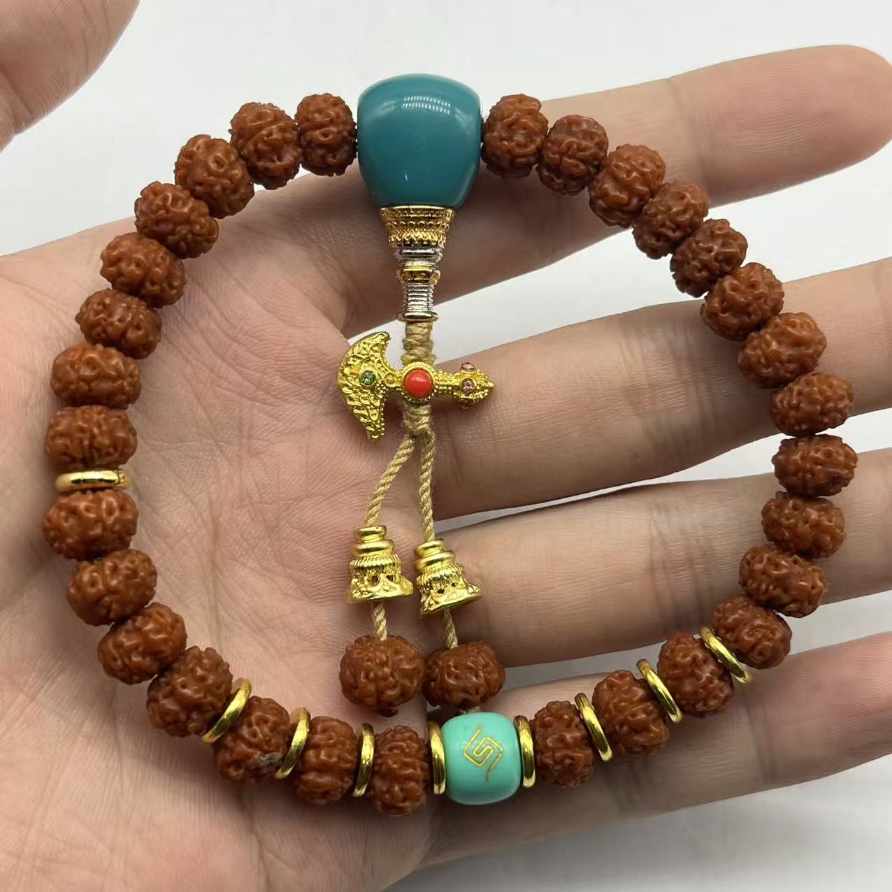 A2 玉化金刚菩提手串男女款卡10 321 （配A2礼盒套装）