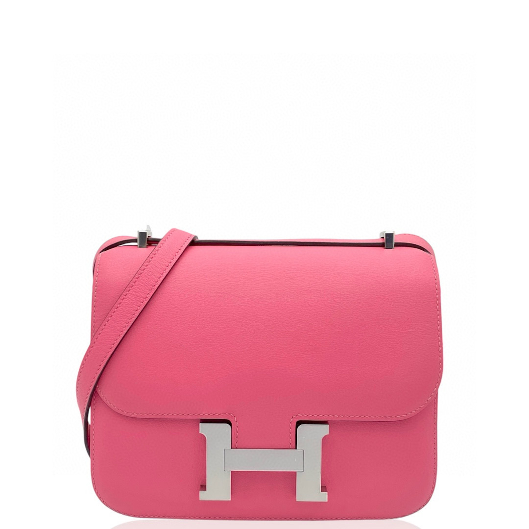 99新 Hermes/爱马仕 康康 19 A s皮 8W 新唇膏粉1224a1