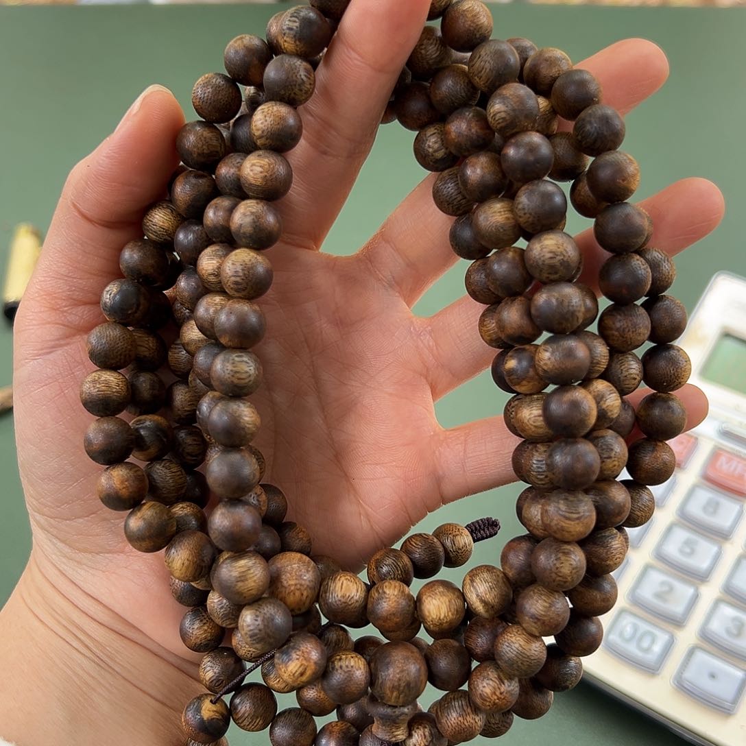 沉香手串乌身35克卡0.9多样性发一条