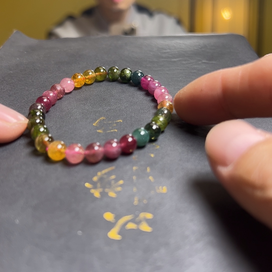 碧玺手串未镶嵌碧玺