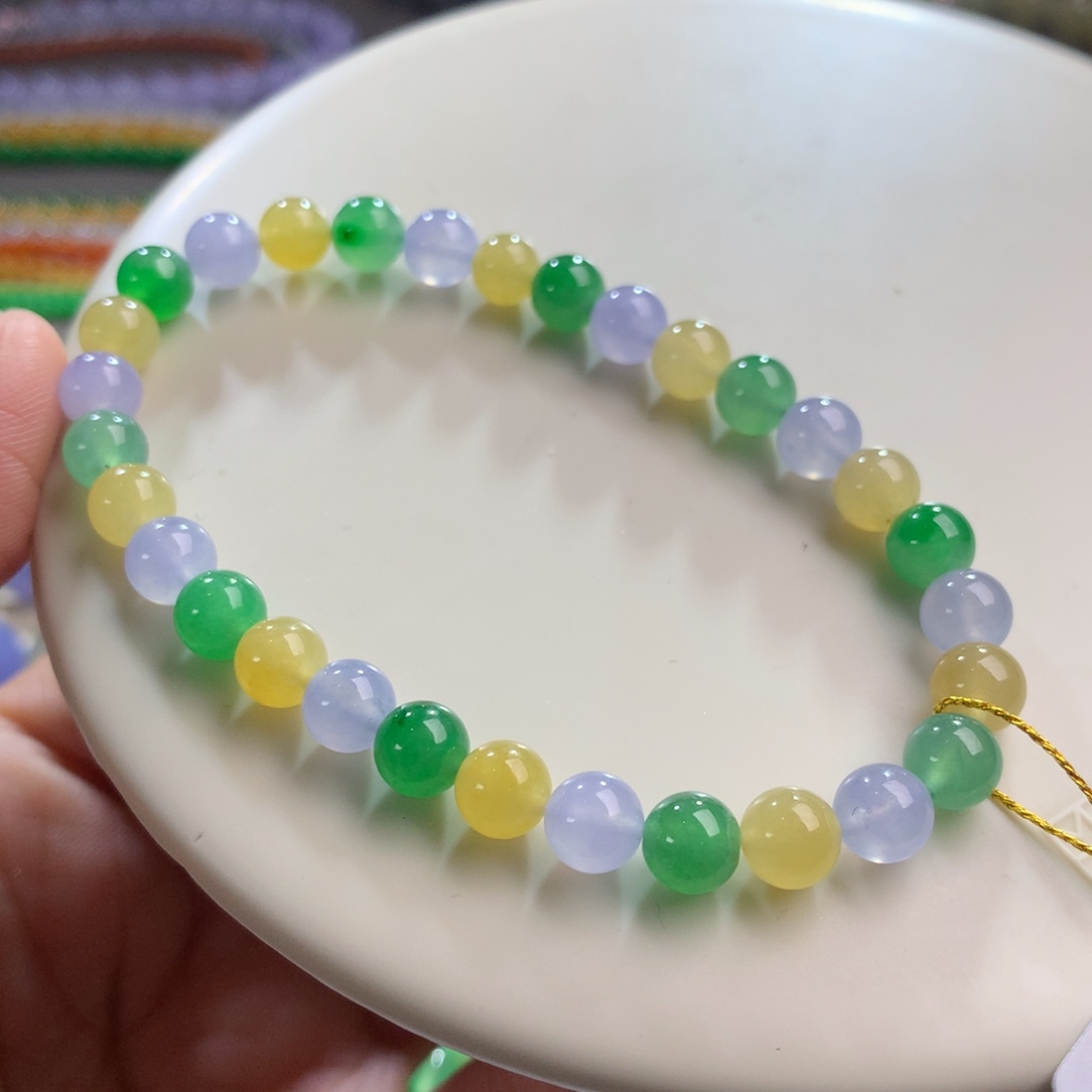 翡翠未镶嵌手链卡6