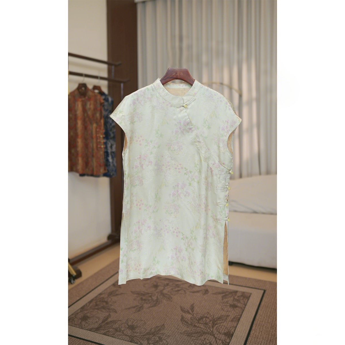 【妃子笑】新中式国风改良斜门襟奥黛女夏小个子年轻款高级感上衣女