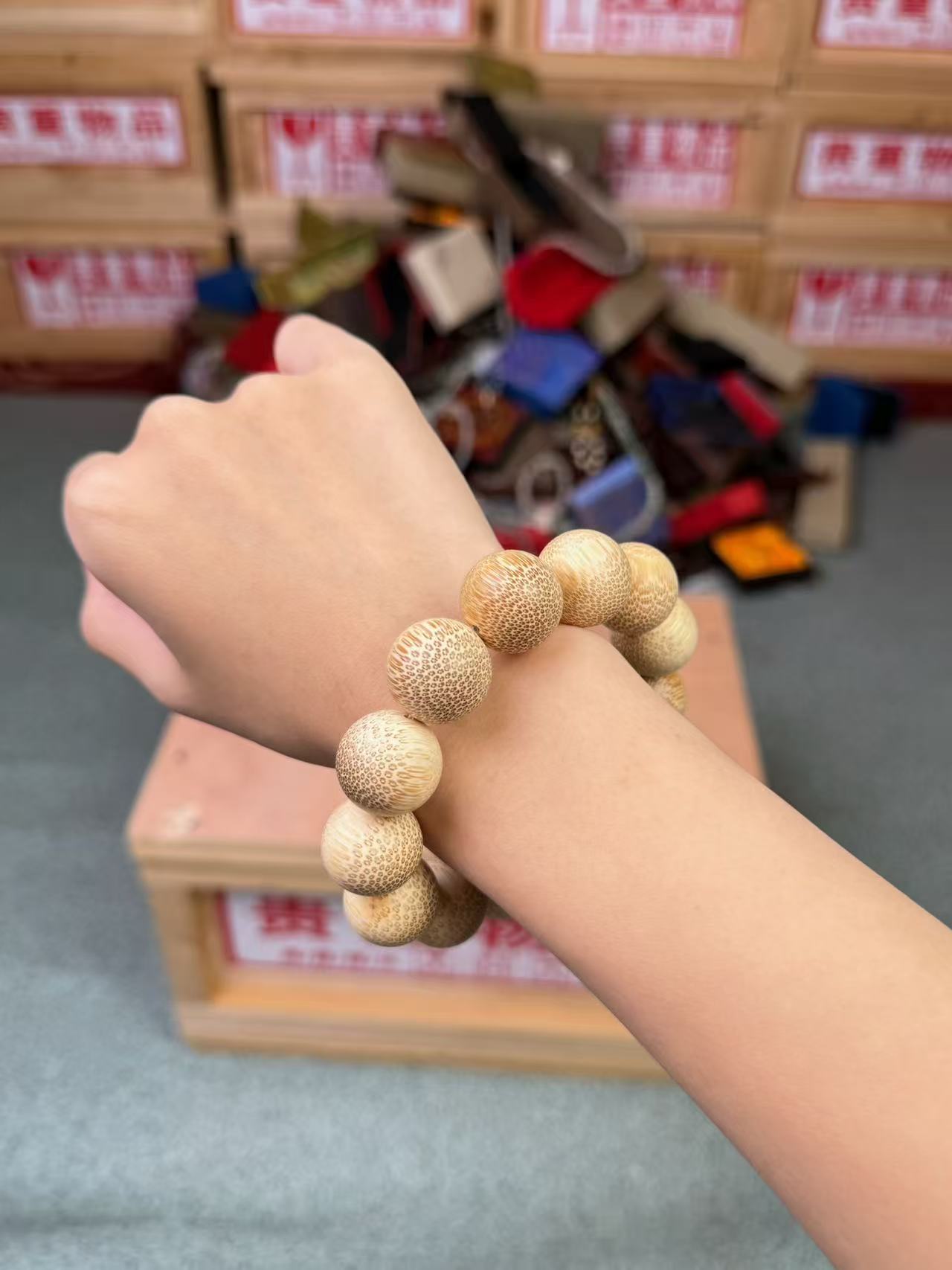 金丝竹老料手串E02无礼盒无证书