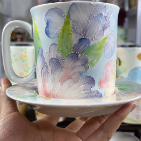 手绘高温釉下彩陶瓷