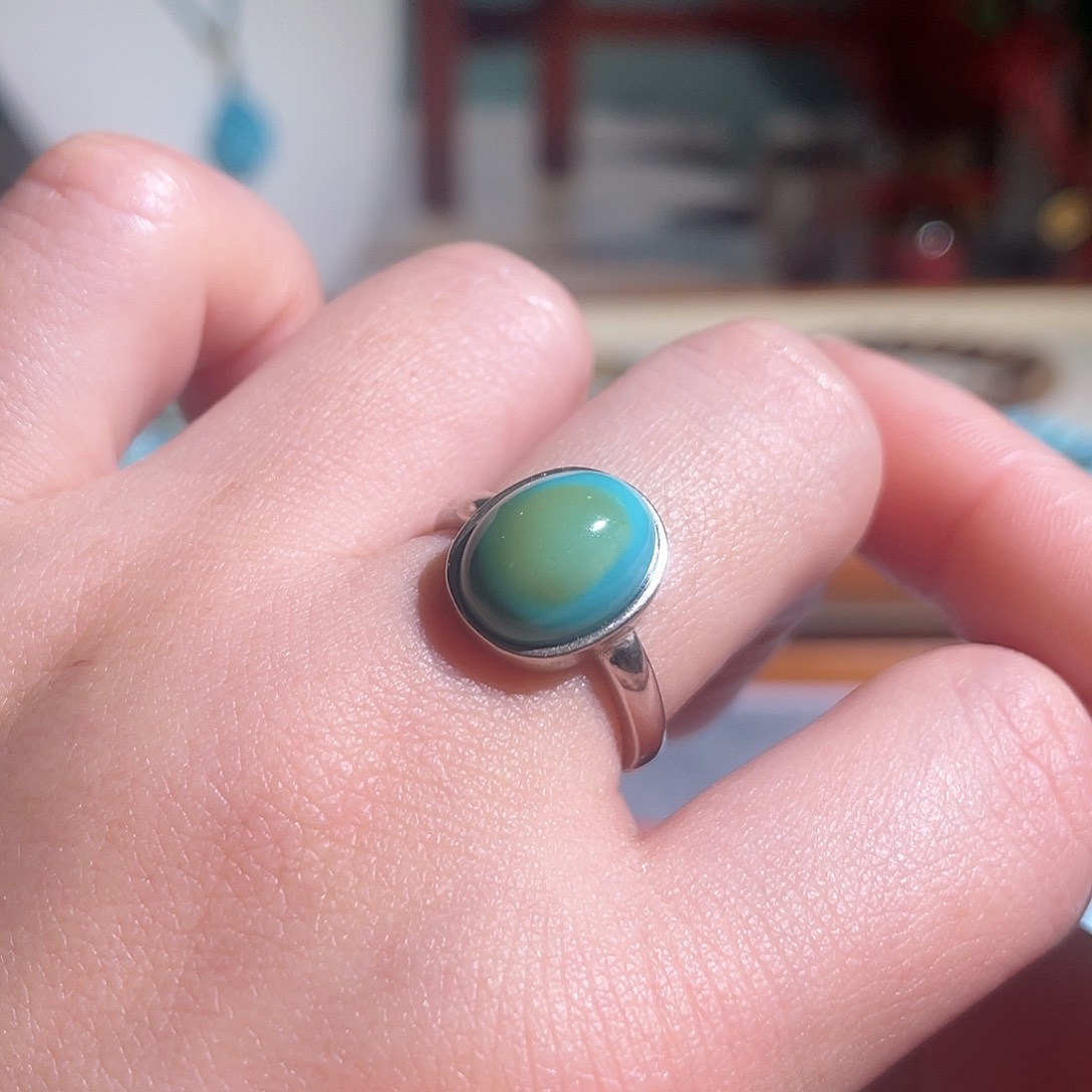 绿松石配饰银S925镶嵌