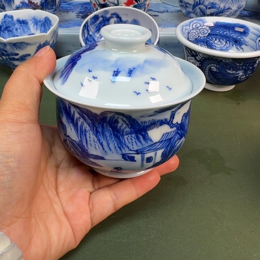 陶景德镇纯手绘茶具圆圆253