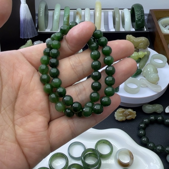 和田玉未镶嵌手链