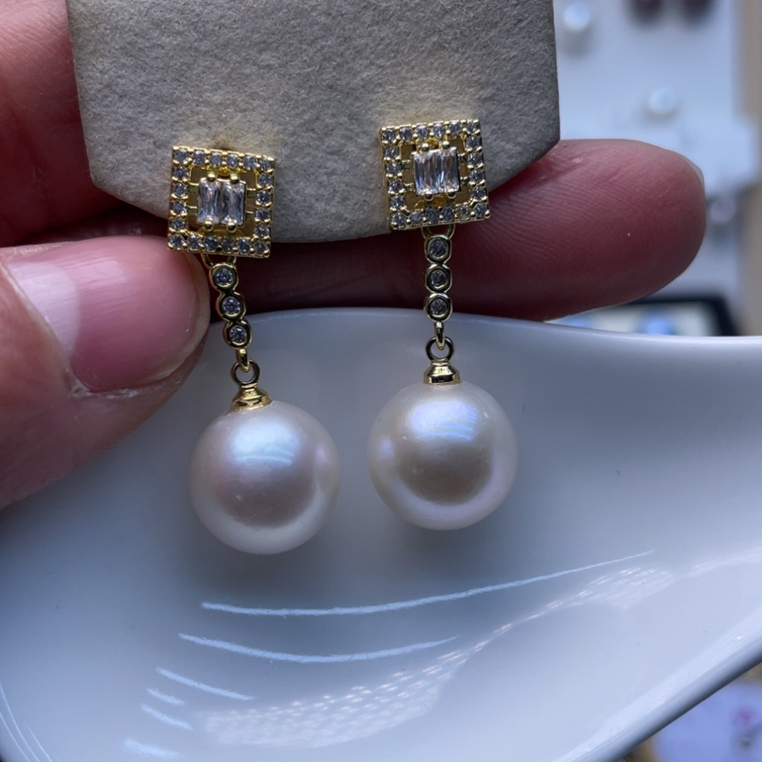 淡水珍珠未镶嵌耳饰