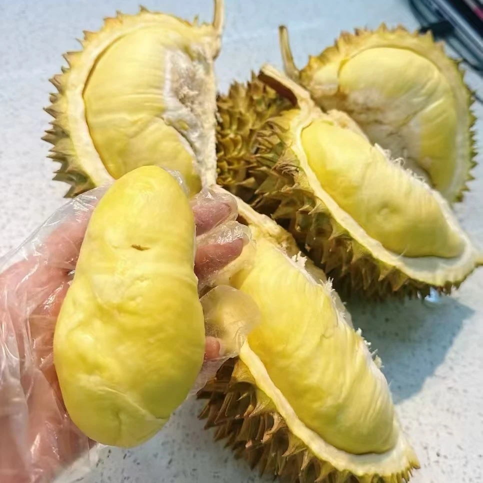 新鲜金枕榴莲太火爆了皮薄核小干包大黄肉四斤左右金枕越南