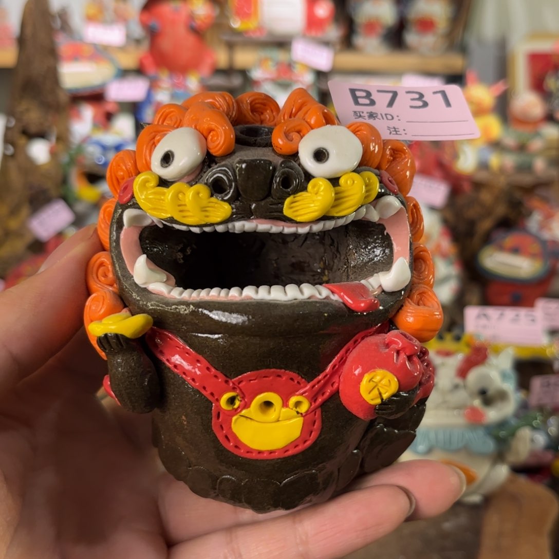 泥塑纯手工茶宠摆件