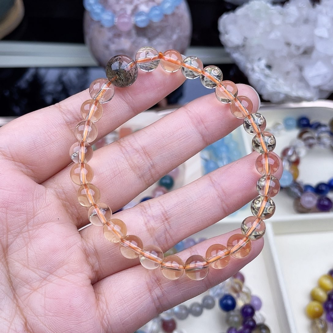 水晶手链未镶嵌黄水晶