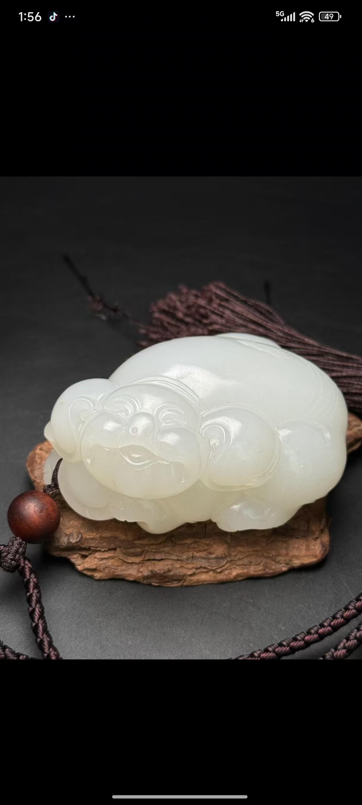 新疆和田玉，小福猪，发财猪，小猪把件摆件可爱精雕挂件