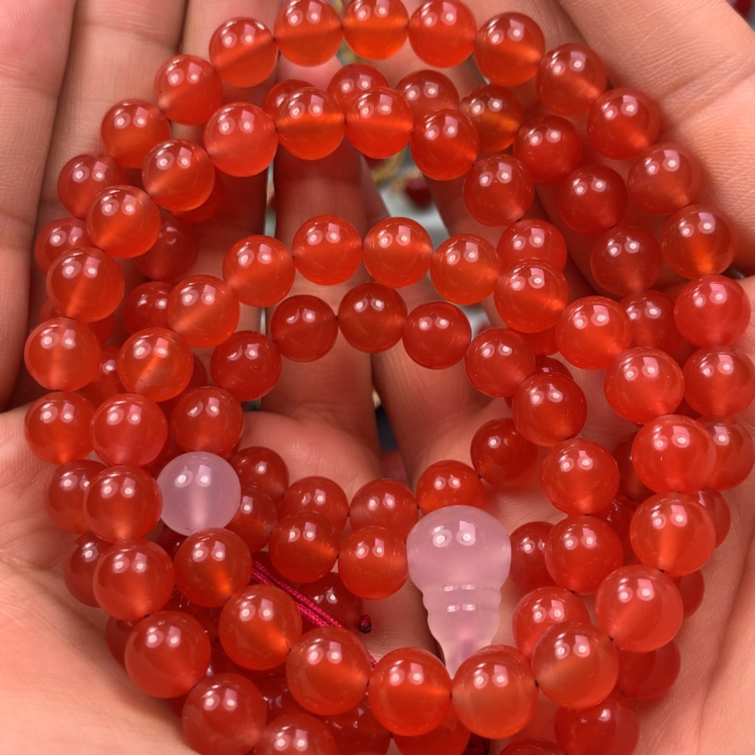 南红玛瑙手串未镶嵌