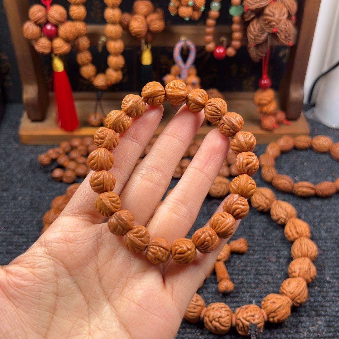 糖***柏桃核吊坠桃枭手串L3