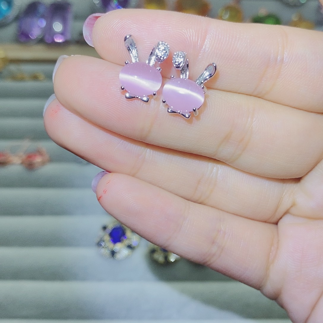 【闪购商品】托帕石耳饰银S925镶嵌