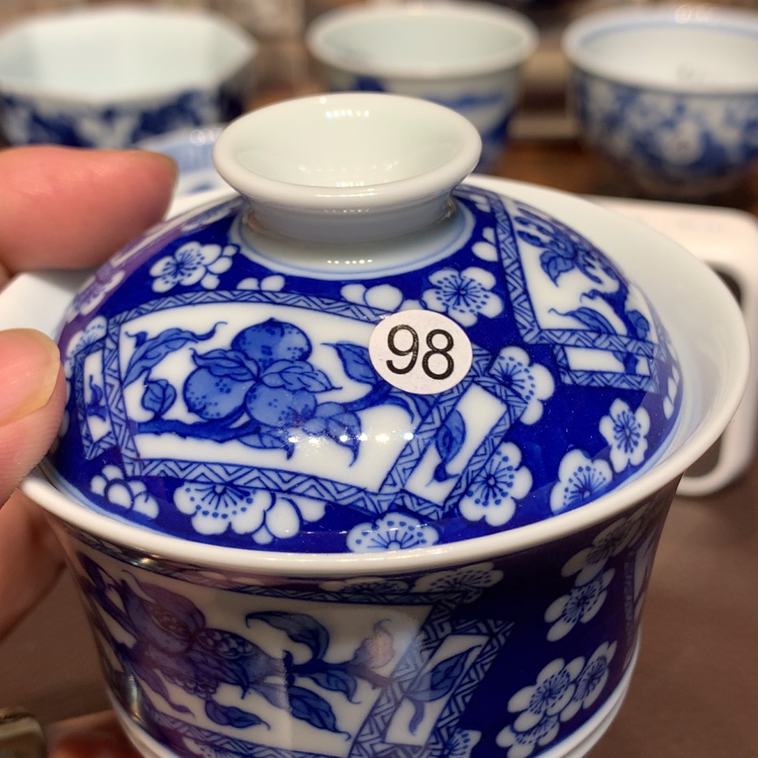 大***头98青花盖碗一只gr165