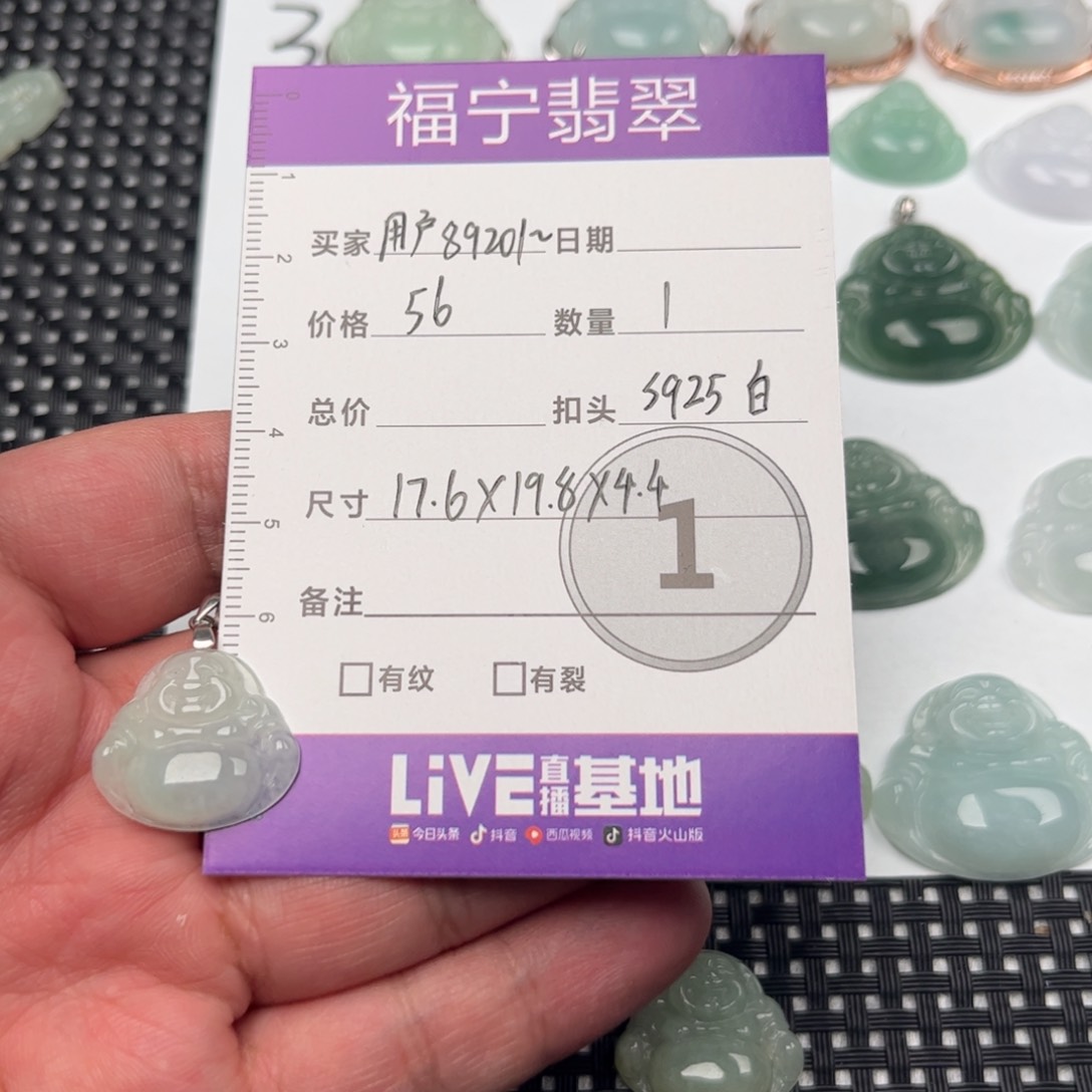 翡翠颈饰未镶嵌用****8吊坠