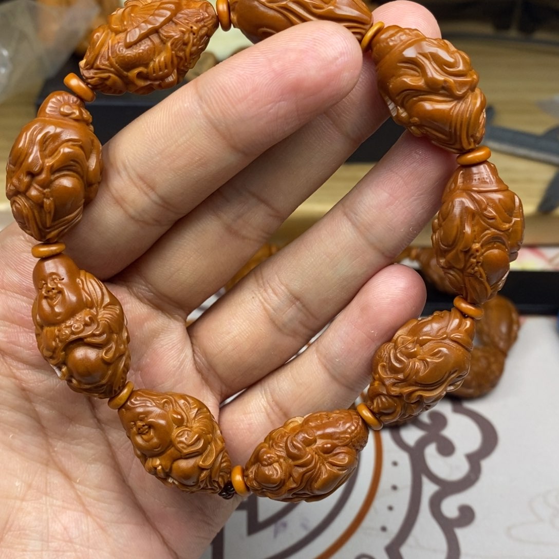 橄榄核手串/手链橄榄核雕刻工艺宇