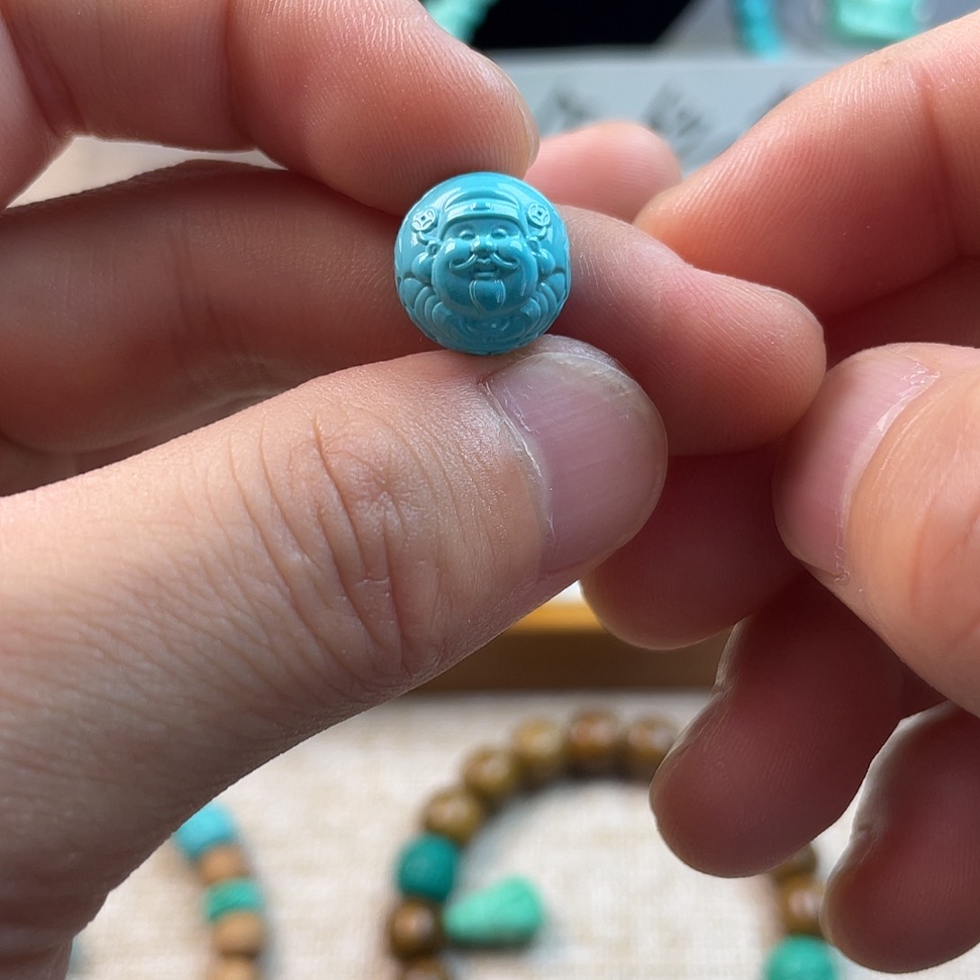 原生态湖北松配饰，直径12