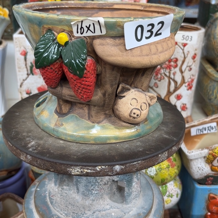 紫砂花盆粗陶材质多肉花盆