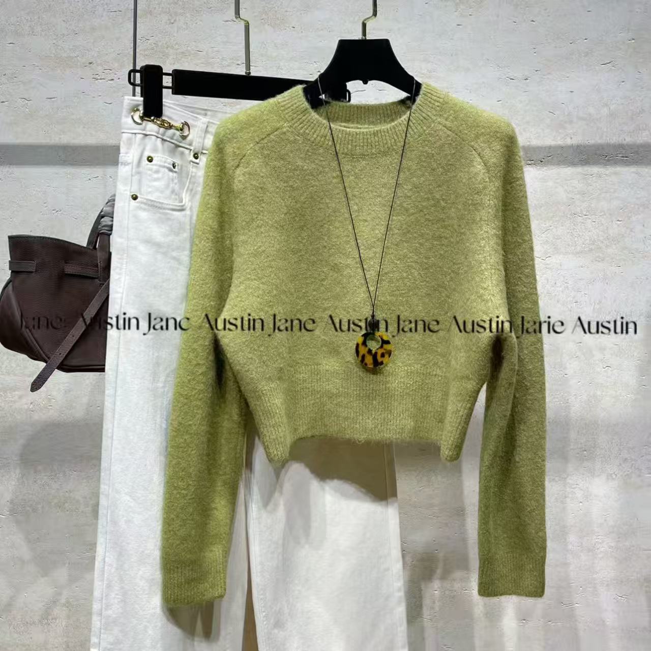 Jane Austin • 13（浅浅春林）2025新款秋冬气质休闲百搭毛衣