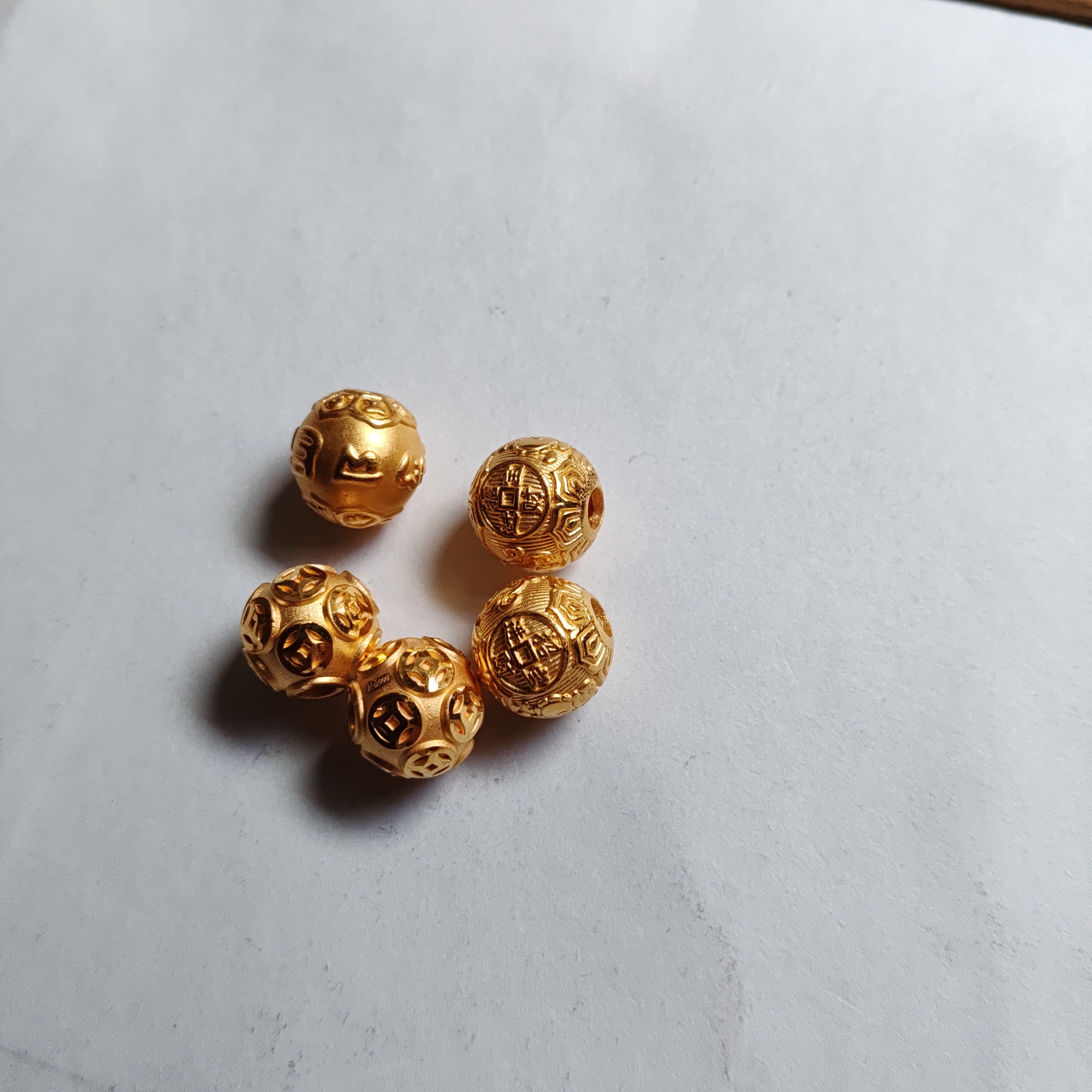 金元宝足金999貔貅珠子首饰