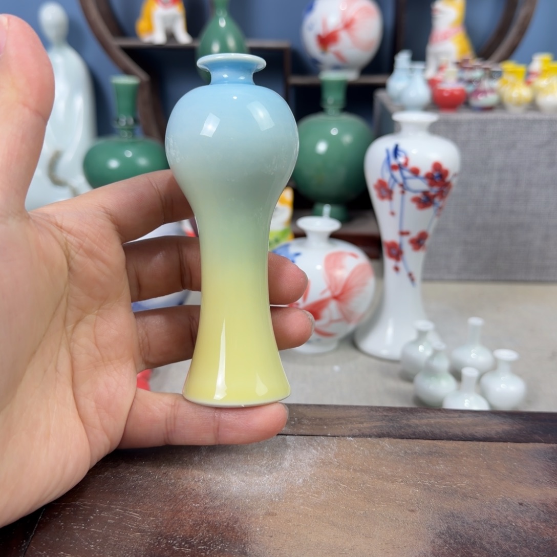 陶瓷手工小花器摆件