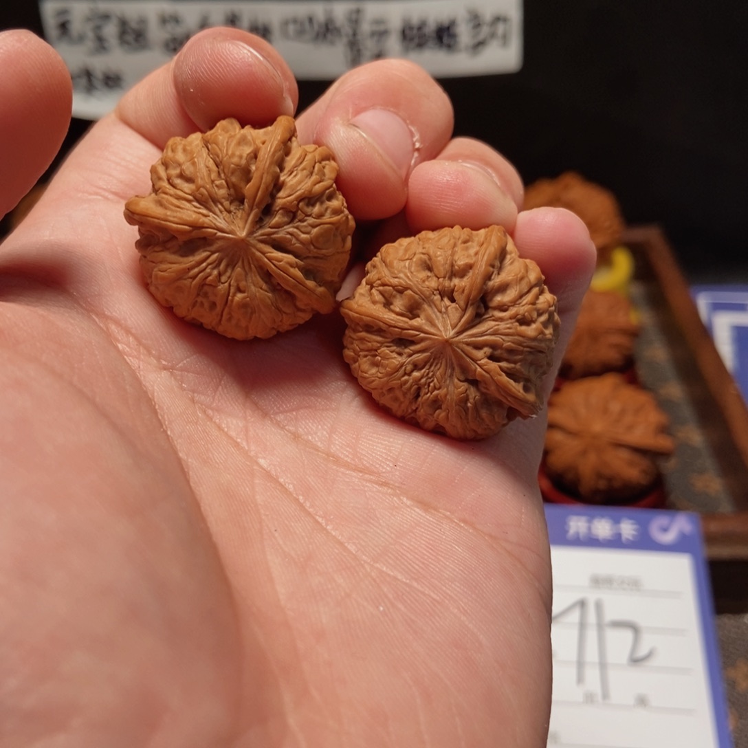 吊坠文玩核桃雨花石3麟31尺712