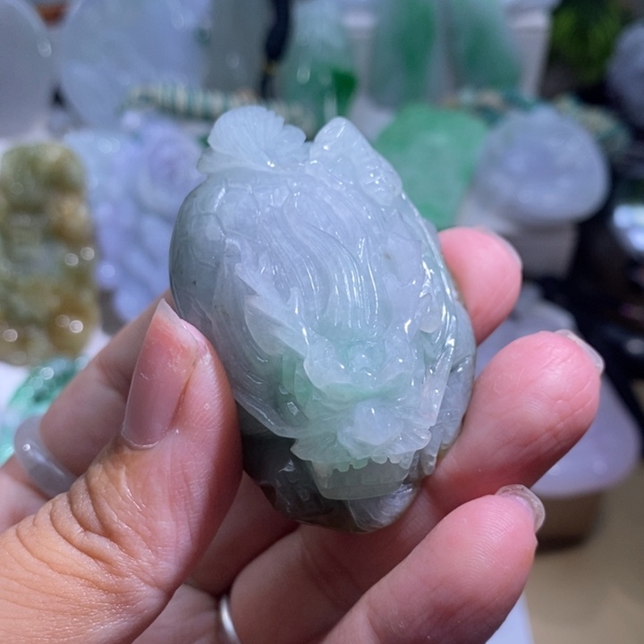 【闪购商品】翡翠挂件未镶嵌龙龟