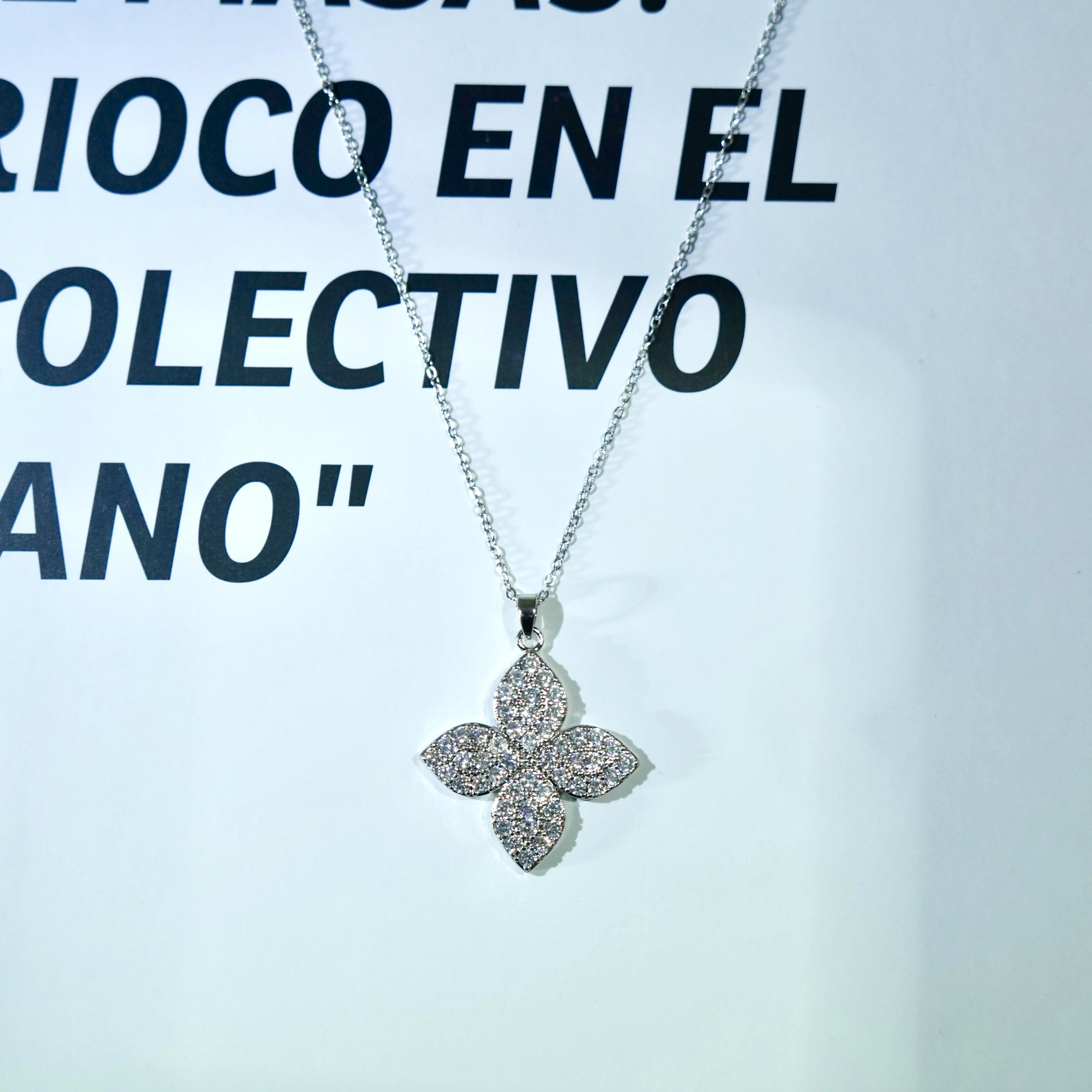 铜合金项链 YUJIAN/虞见 超仙新款锆锆花朵奢华项链B07