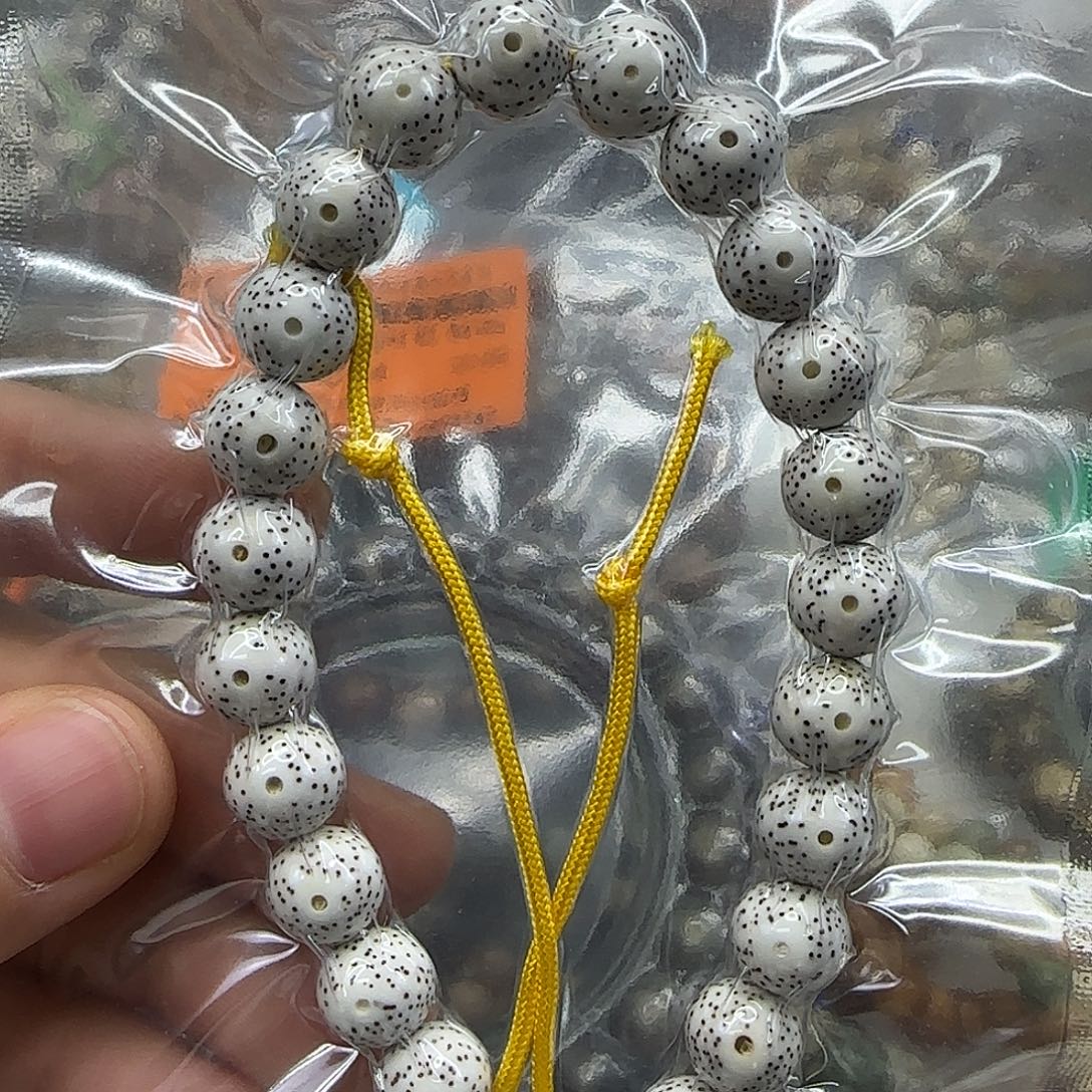 星月菩提手串146高端卡姿兰大眼睛白星月菩提10圆手持
