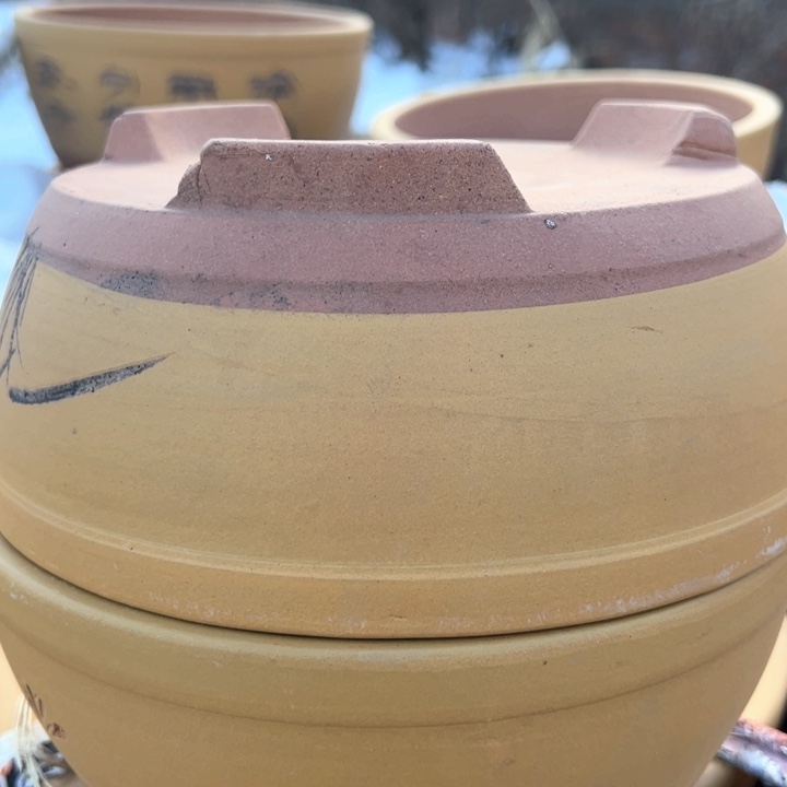 红陶紫砂碗盆口22